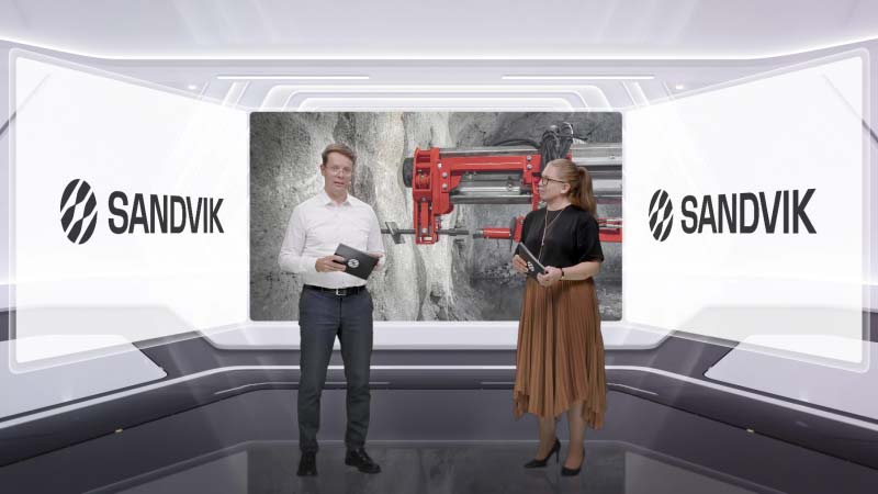 Sandvik - Virtual Studio - Livestream Produktion Sandvik - Virtual Studio - Livestream Produktion